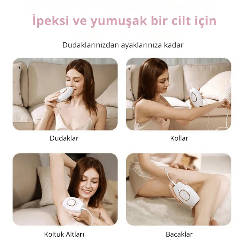 Lunavern™ Pro IPL Lazer Epilasyon Cihazı